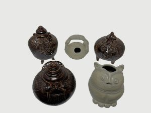 Group of Lime Pots 11-13th Century